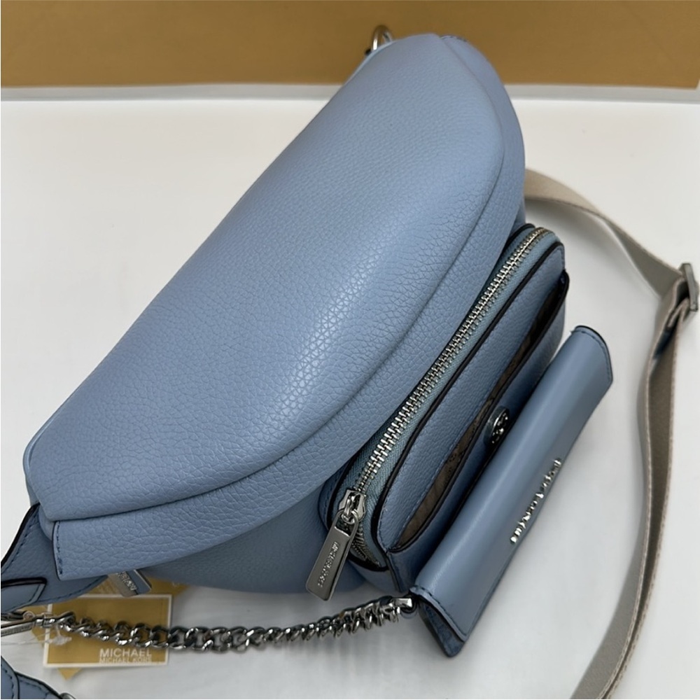 Michael Kors Maisie Large Pebbled Leather 2-in-1 Sling Pack Fanny Belt Waist bag - Picture 9 of 16